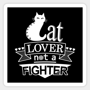 Cute Cat Lover Slogan Typography Gift For Cat Lovers Magnet